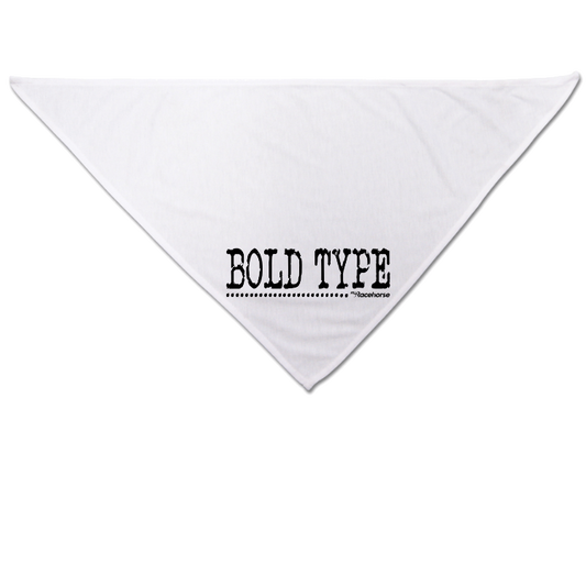 Bold Type Dog Bandana