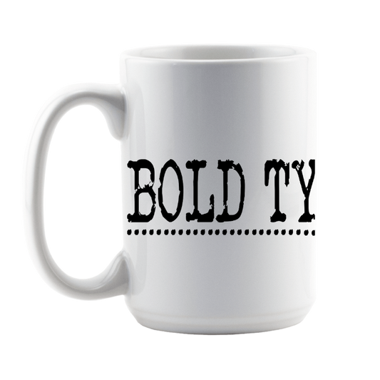 Bold Type 15 oz Coffee Cup