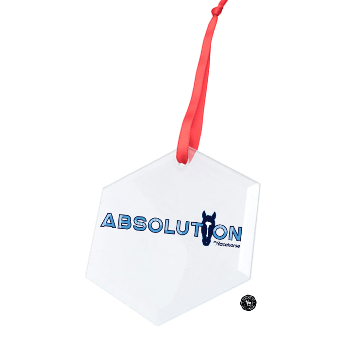 Absolution Hexagonal Glass Ornament