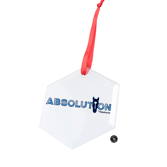Absolution Hexagonal Glass Ornament