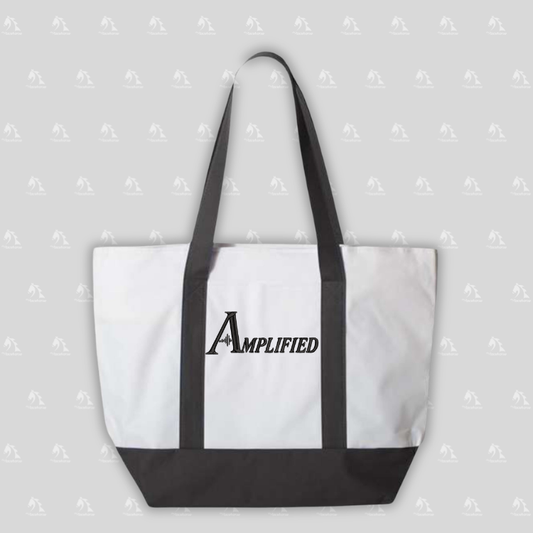 Amplified Embroidered Tote Bag
