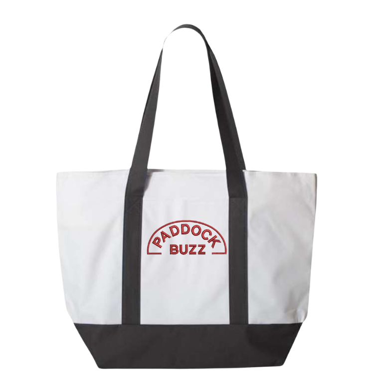 Paddock Buzz Embroidered Tote Bag