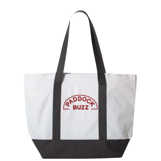 Paddock Buzz Embroidered Tote Bag