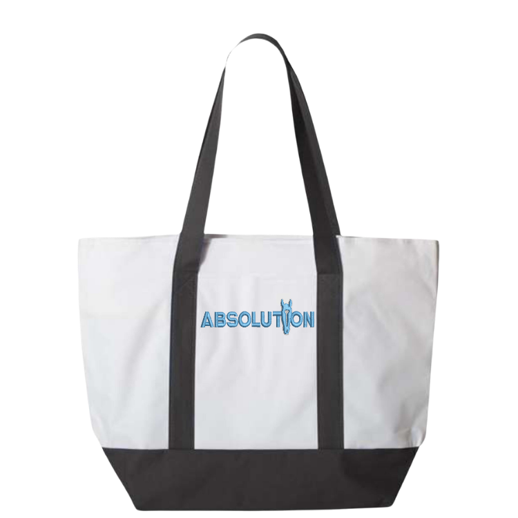 Absolution Embroidered Tote Bag