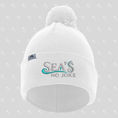 Load image into Gallery viewer, Sea's No Joke Beanie with Pom-Pom
