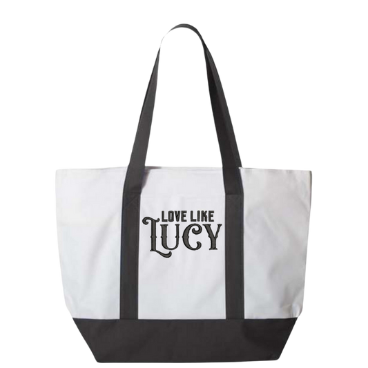 Love Like Lucy Embroidered Tote Bag