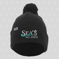 Load image into Gallery viewer, Sea's No Joke Beanie with Pom-Pom
