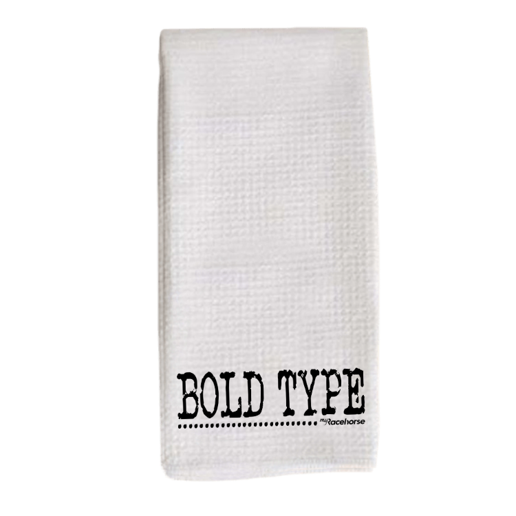 Bold Type Tea Towel