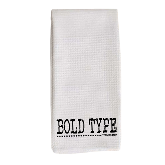 Bold Type Tea Towel
