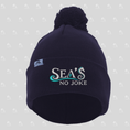 Load image into Gallery viewer, Sea's No Joke Beanie with Pom-Pom
