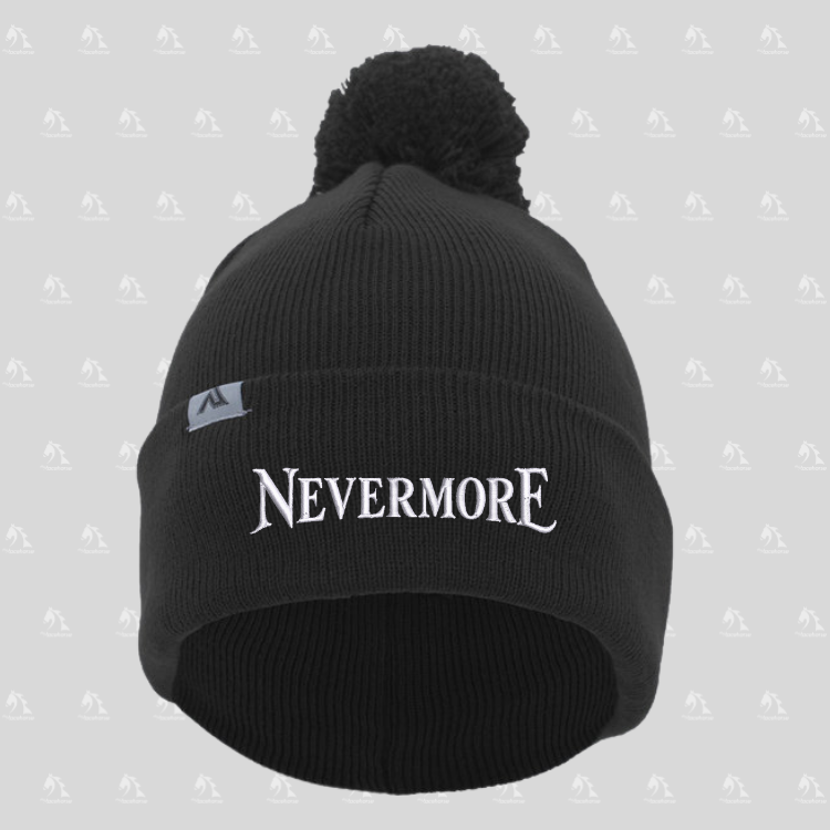 Nevermore Beanie with Pom-Pom