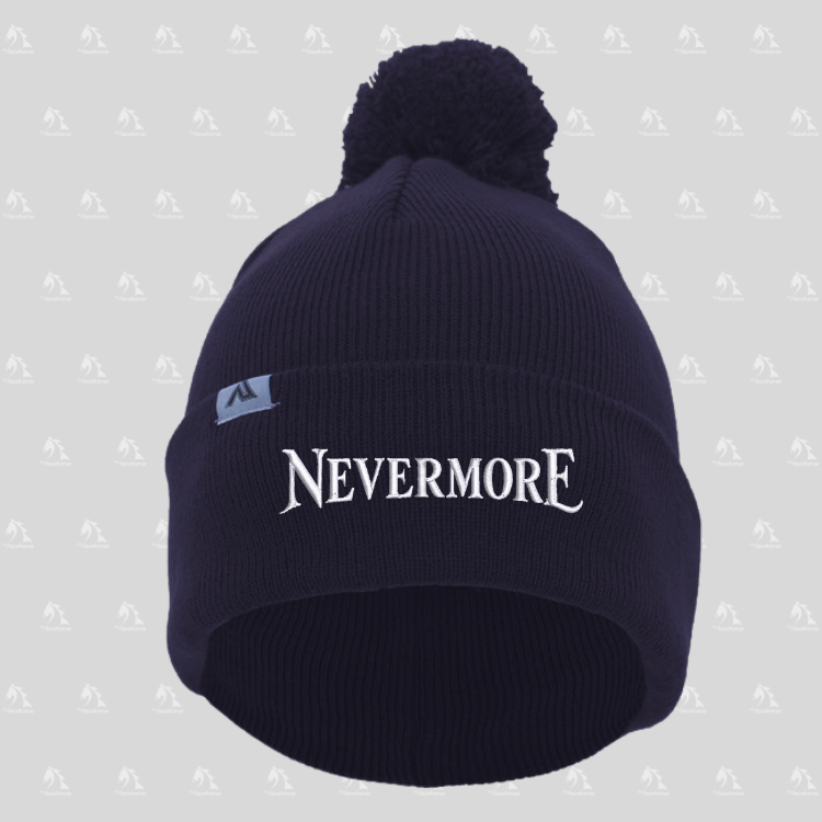Nevermore Beanie with Pom-Pom
