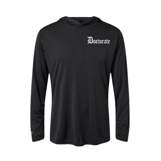 Doctorate Embroidered Women's Hooded Long Sleeve T-Shirt