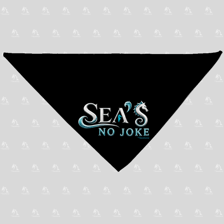 Sea's No Joke Dog Bandana