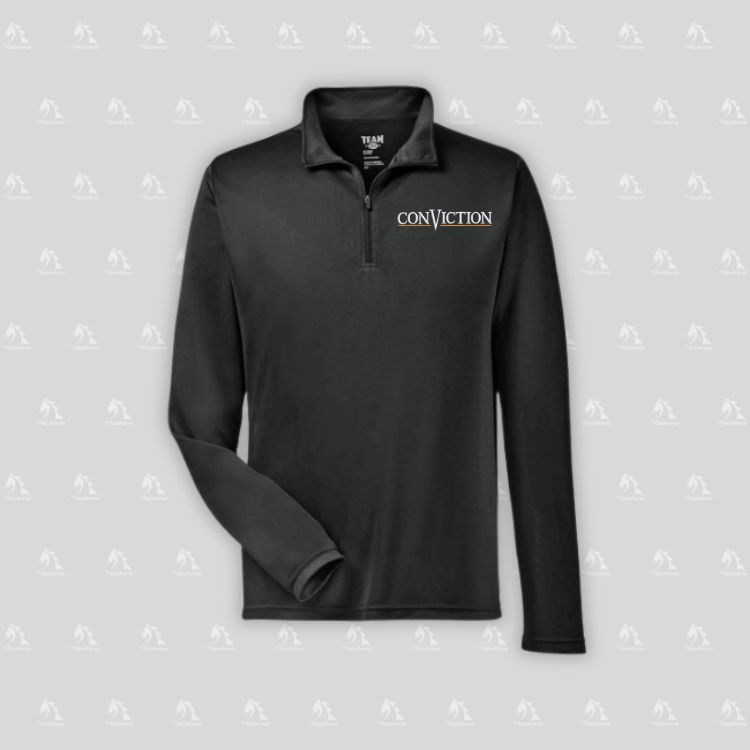 Conviction Unisex Light Weight 3/4 Zip Pullover
