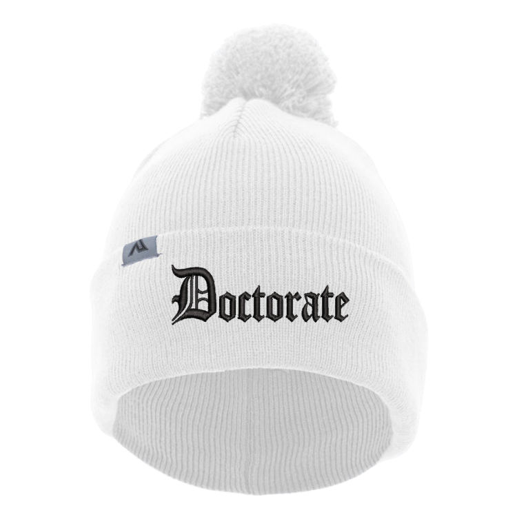 Doctorate Beanie with Pom-Pom