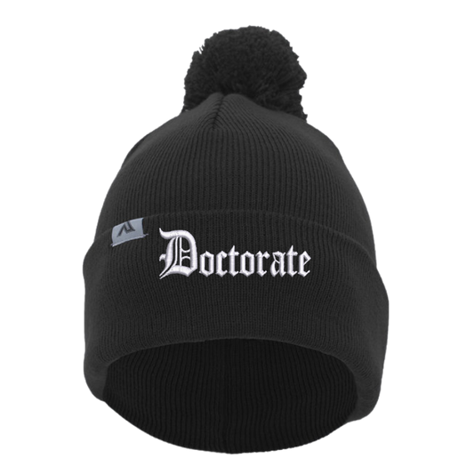 Doctorate Beanie with Pom-Pom