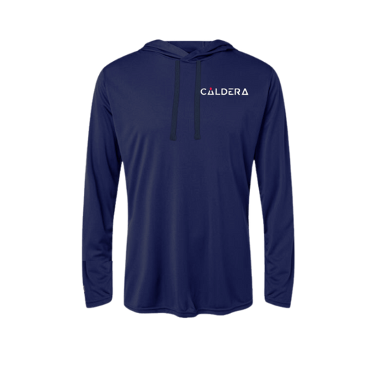 Caldera Embroidered Women's Hooded Long Sleeve T-Shirt