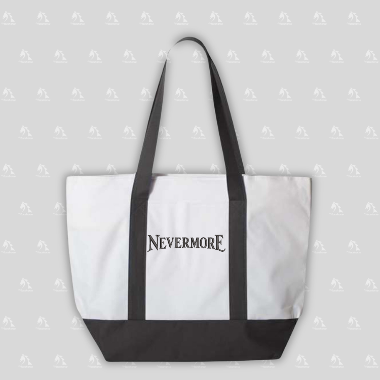 Nevermore Embroidered Tote Bag