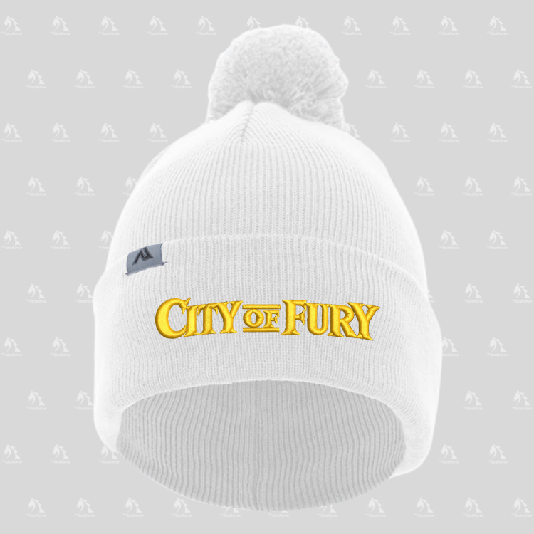 City of Fury Beanie with Pom-Pom