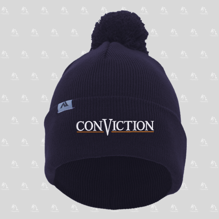 Conviction Beanie with Pom-Pom