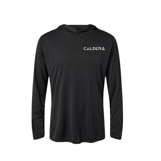 Caldera Embroidered Women's Hooded Long Sleeve T-Shirt