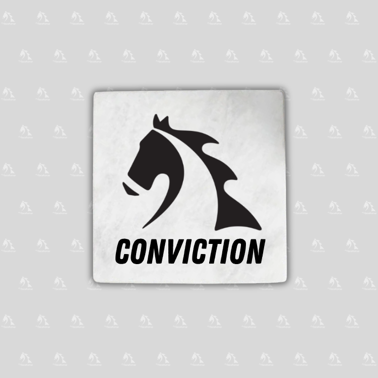 Conviction Marble Coaster w/ Cork Back