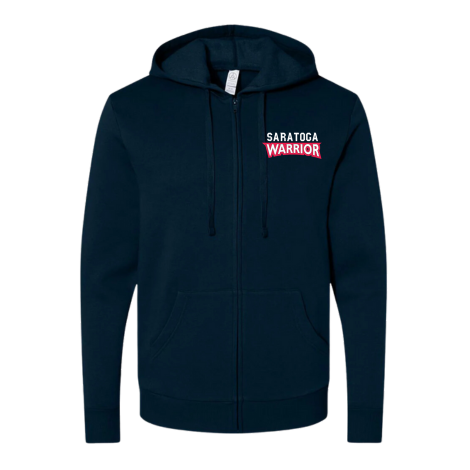 Saratoga Warrior Unisex Embroidered Fleece Zip Hoodie