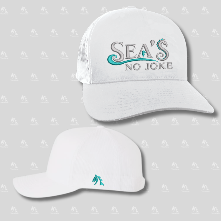 Sea's No Joke Retro Trucker Hat