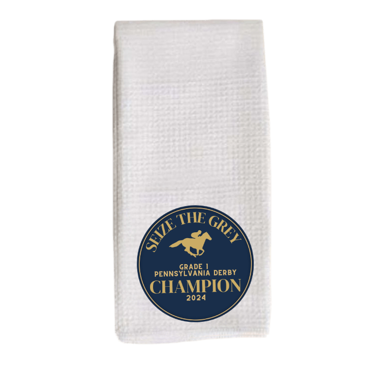 Seize the Grey Pennsylvania Derby - Tea Towel