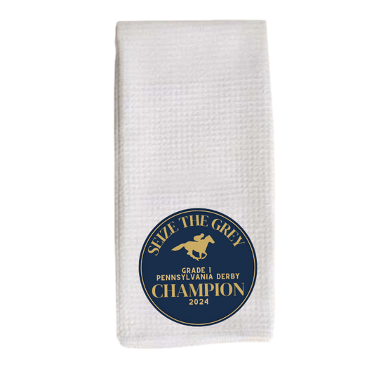 Seize the Grey Pennsylvania Derby - Tea Towel