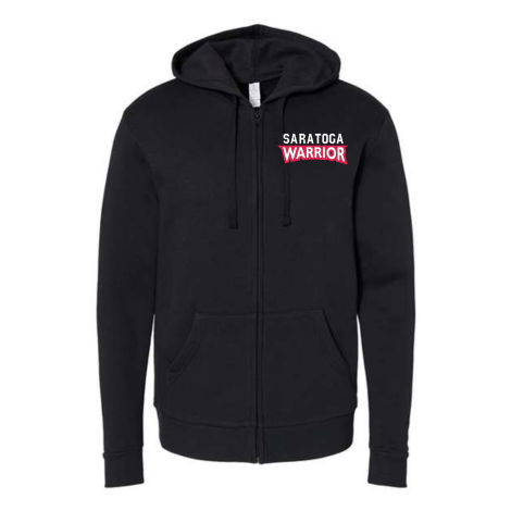 Saratoga Warrior Unisex Embroidered Fleece Zip Hoodie