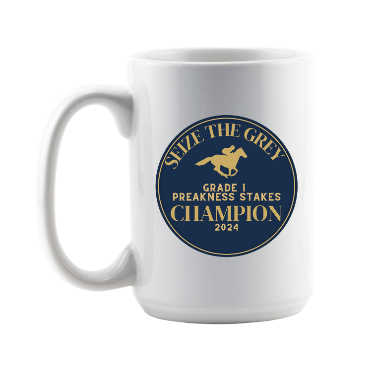 Seize The Grey Preakness Stakes - 15 oz Coffee Cup