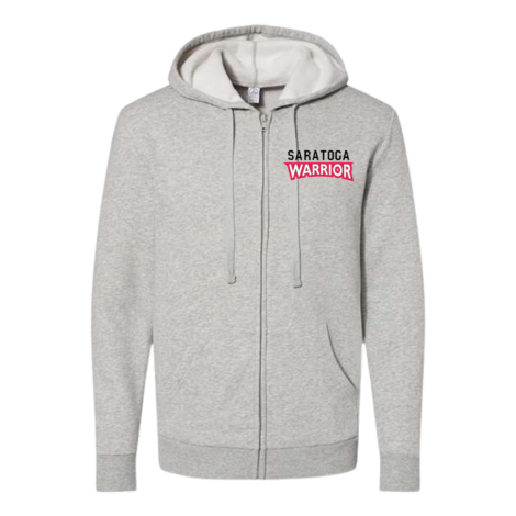 Saratoga Warrior Unisex Embroidered Fleece Zip Hoodie