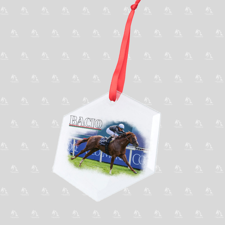 Bacio Nunthorpe Stakes Hexagonal Glass Ornament