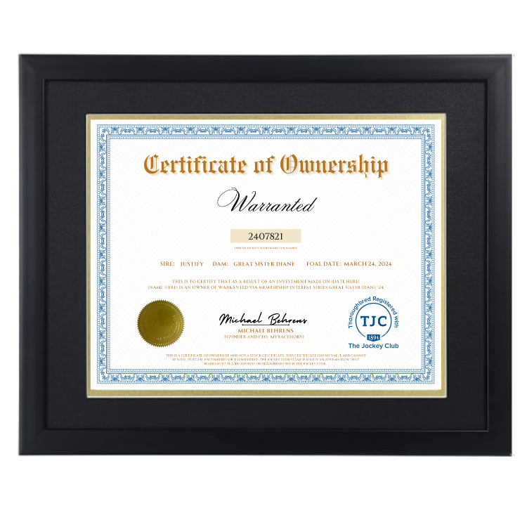 Warranted Certificate of Ownership