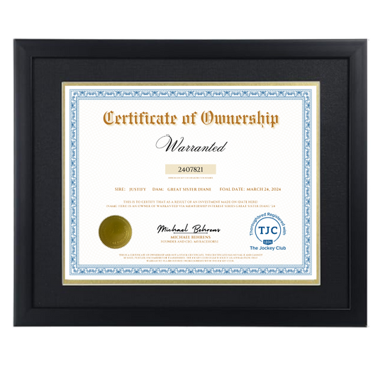 Warranted Certificate of Ownership