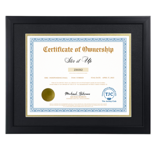 Stir it Up Certificate of Ownership
