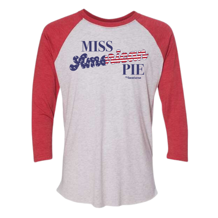 Miss American Pie Unisex 3/4 Sleeve Raglan T-Shirt