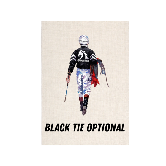 Black Tie Optional Garden Flag