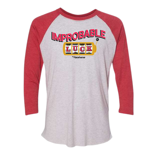 Improbable Luck 3/4 Sleeve Raglan T-Shirt