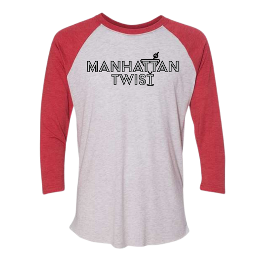 Manhattan Twist Unisex 3/4 Sleeve Raglan T-Shirt