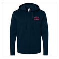 Load image into Gallery viewer, Here's the Kicker Unisex Embroidered Fleece Zip Hoodie
