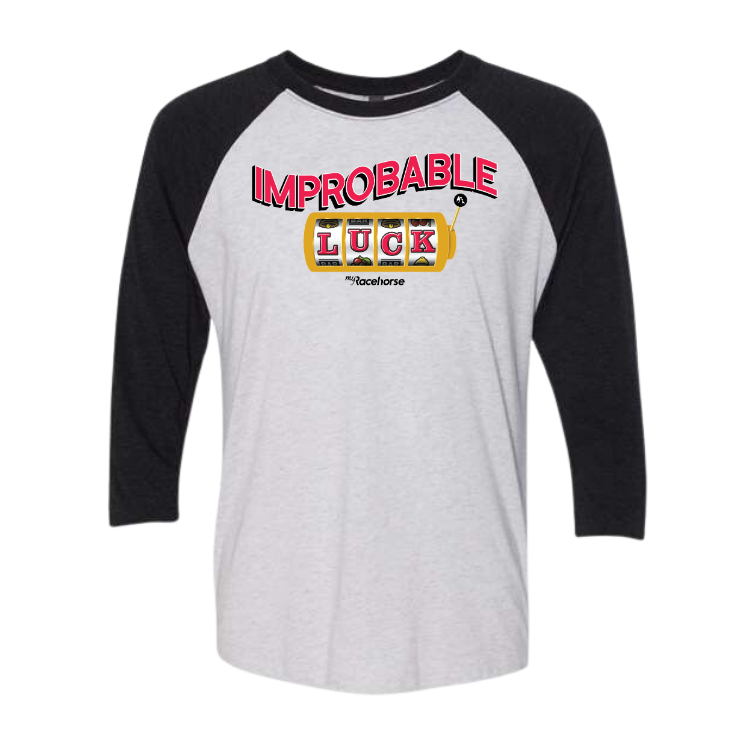 Improbable Luck 3/4 Sleeve Raglan T-Shirt