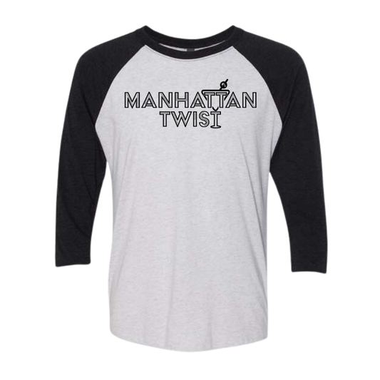 Manhattan Twist Unisex 3/4 Sleeve Raglan T-Shirt