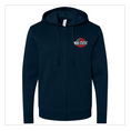 Load image into Gallery viewer, Hero Status Unisex Embroidered Fleece Zip Hoodie
