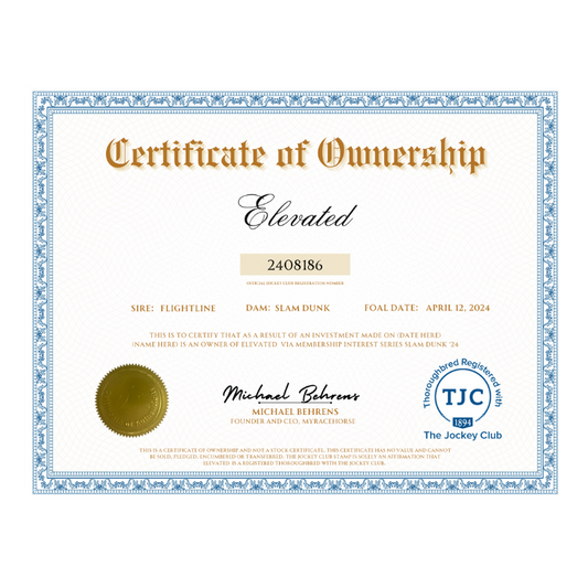 Elevated Certificate of Ownership