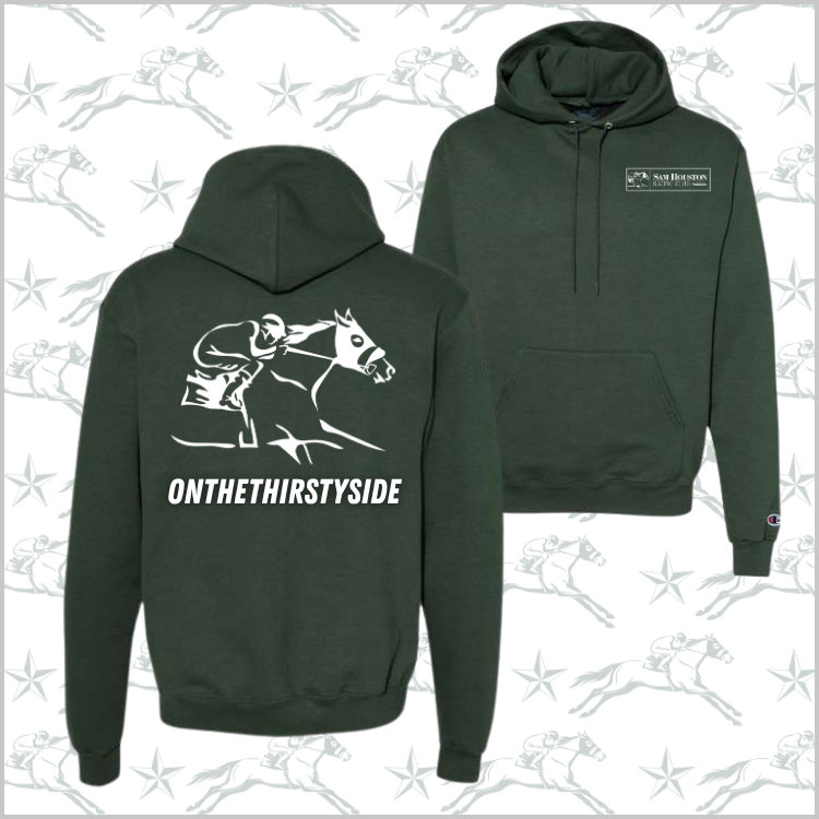 Sam Houston Racing Club Onthethirstyside - Champion Unisex Powerblend® Hooded Sweatshirt