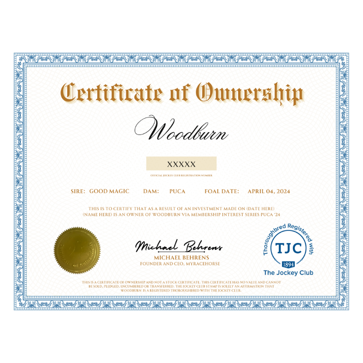 Woodburn Certificate of Ownership