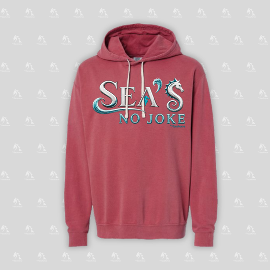 Sea's No Joke - Comfort Colors Women's Relaxed Hooded Sweatshirt